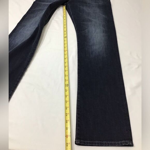 7 For Allmankind The Straight Denim Jeans Straight Leg New Size 32 - Picture 12 of 12